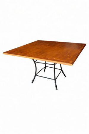 Mesa Quadrada Madeira Pé de Ferro - 1,40 x 1,40